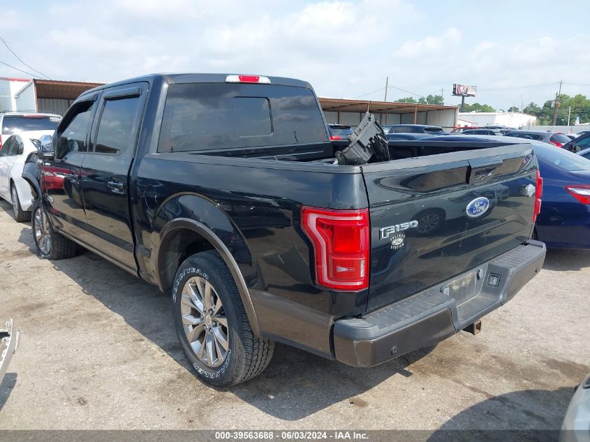 2015 Ford F150 Supercrew VIN: 1FTEW1EGXFFB61770 Lot: 39563688