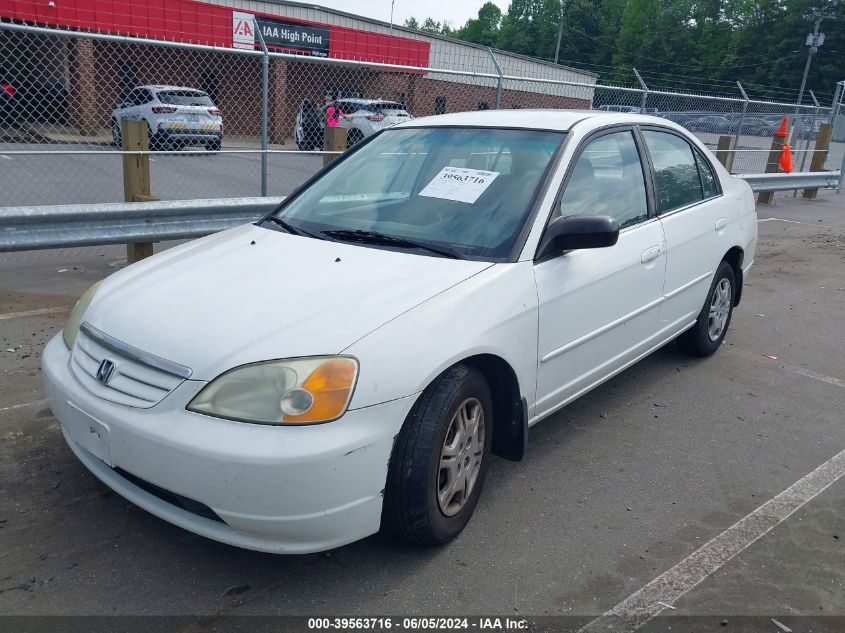 2002 Honda Civic Lx VIN: 1HGES15532L030980 Lot: 39563716