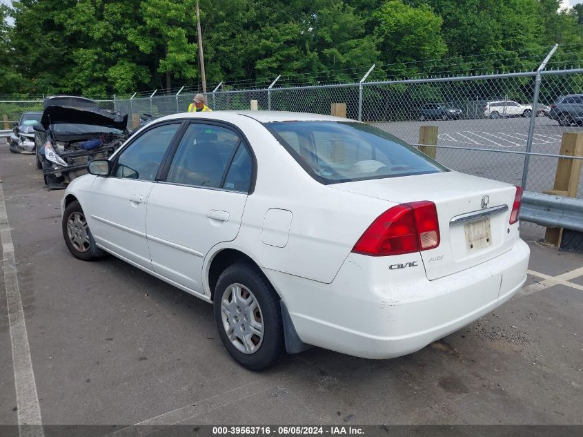 2002 Honda Civic Lx VIN: 1HGES15532L030980 Lot: 39563716