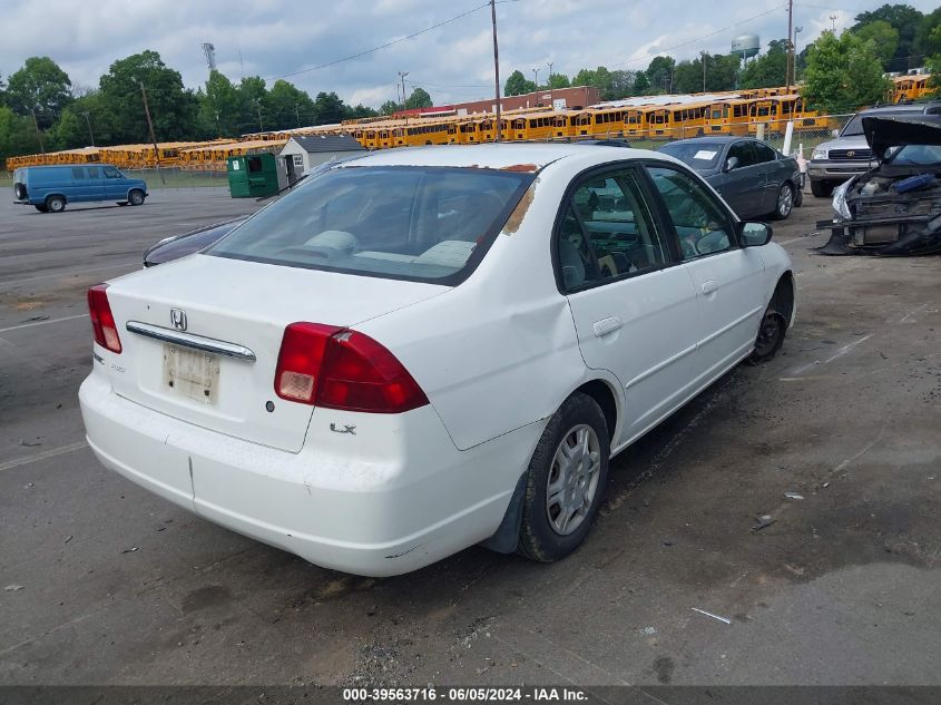 2002 Honda Civic Lx VIN: 1HGES15532L030980 Lot: 39563716