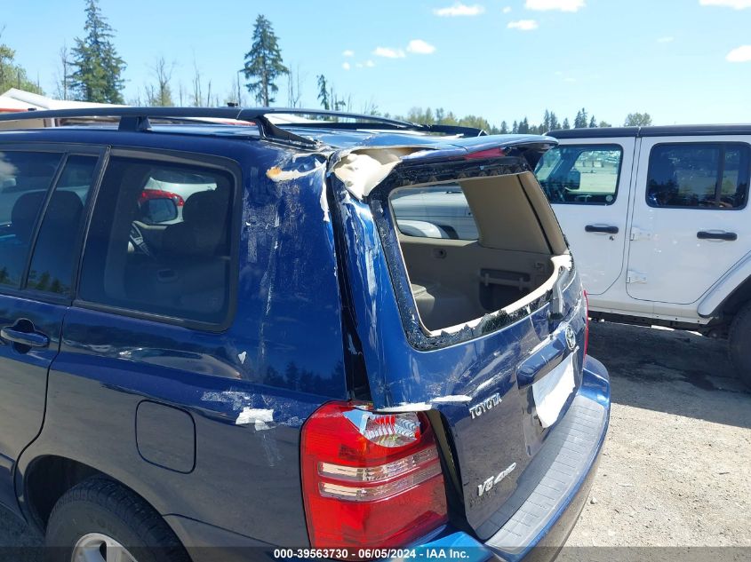 2002 Toyota Highlander Limited V6/V6 VIN: JTEHF21A220060221 Lot: 39563730