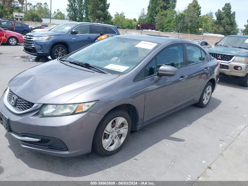 2014 Honda Civic Lx VIN: 19XFB2F56EE270609 Lot: 39563809