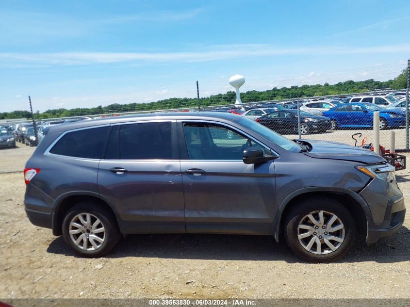 2019 Honda Pilot Lx VIN: 5FNYF6H17KB048634 Lot: 39563830