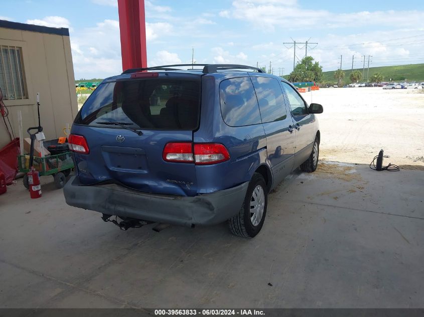 2002 Toyota Sienna Le VIN: 4T3ZF13C72U432973 Lot: 39563833