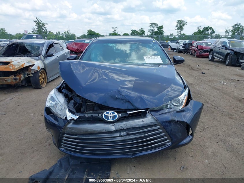 2016 Toyota Camry Hybrid Le VIN: 4T1BD1FK1GU190952 Lot: 39563869