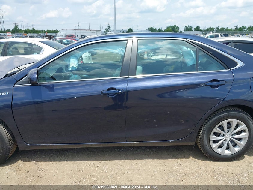 2016 Toyota Camry Hybrid Le VIN: 4T1BD1FK1GU190952 Lot: 39563869