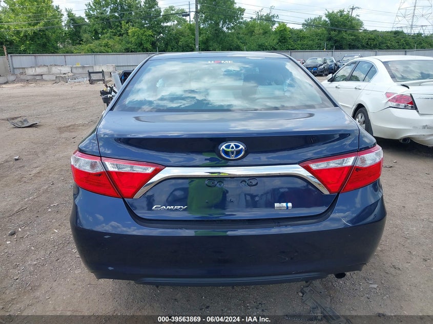 2016 Toyota Camry Hybrid Le VIN: 4T1BD1FK1GU190952 Lot: 39563869