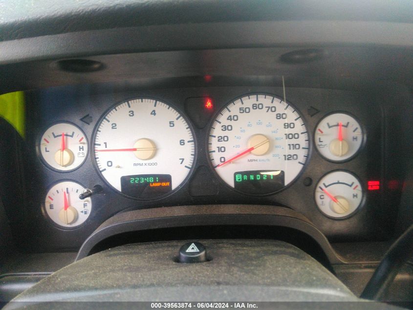 2005 Dodge Ram 1500 Slt/Laramie VIN: 1D7HA18D65S211105 Lot: 39563874