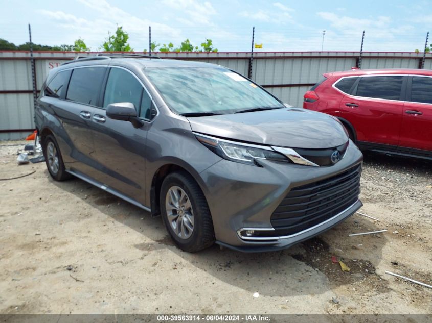 2022 Toyota Sienna Xle VIN: 5TDYRKEC0NS107156 Lot: 39563914