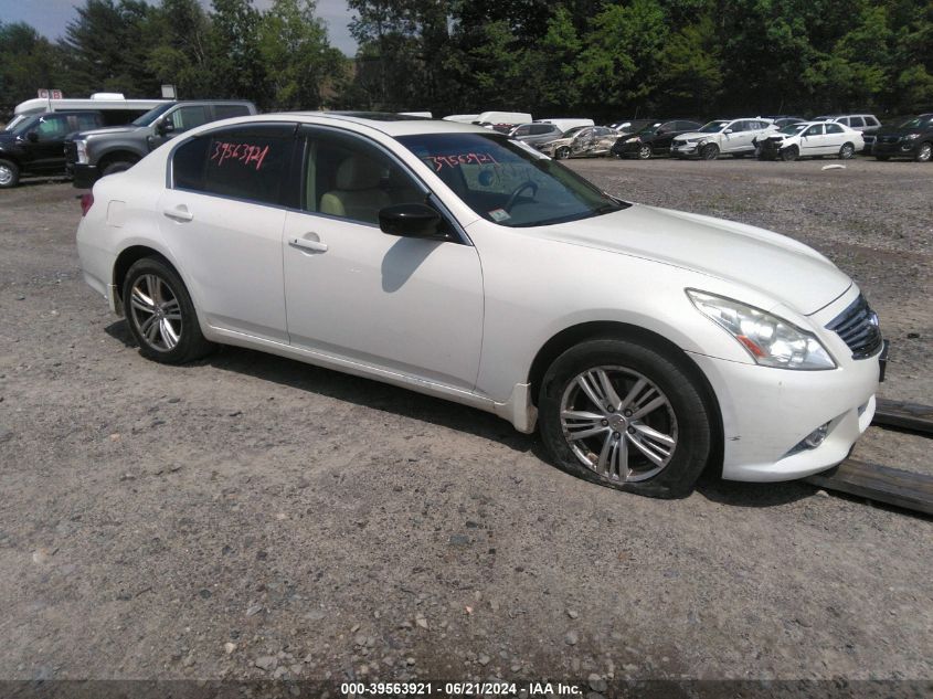 2012 Infiniti G37X VIN: JN1CV6AR2CM978188 Lot: 39563921