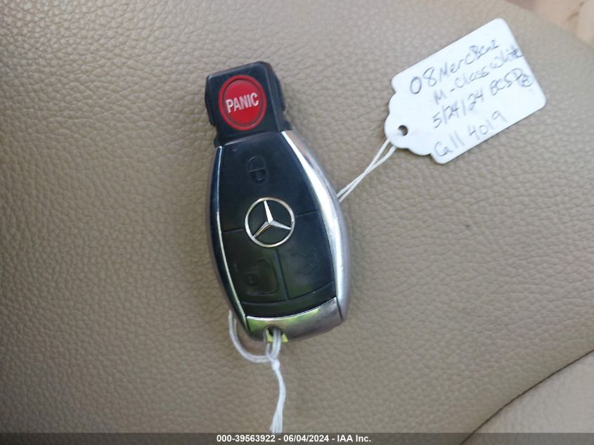 2008 Mercedes-Benz Ml 320 Cdi 4Matic VIN: 4JGBB22E18A437725 Lot: 39563922