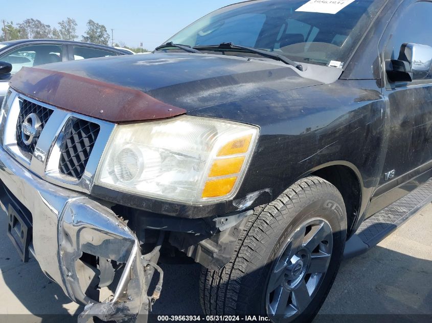 2007 Nissan Armada Le VIN: 5N1AA08A67N706140 Lot: 39563934