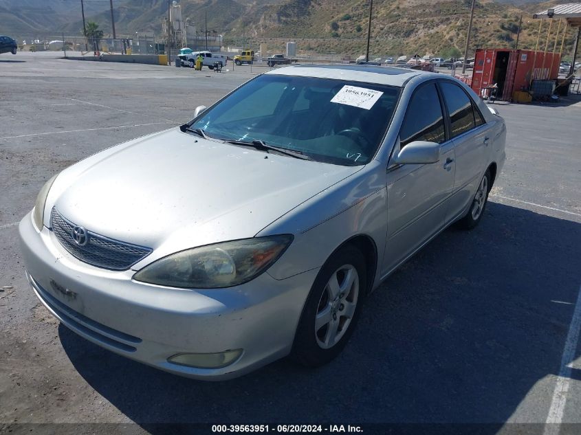 2002 Toyota Camry Se V6 VIN: 4T1BF30K12U508060 Lot: 39563951