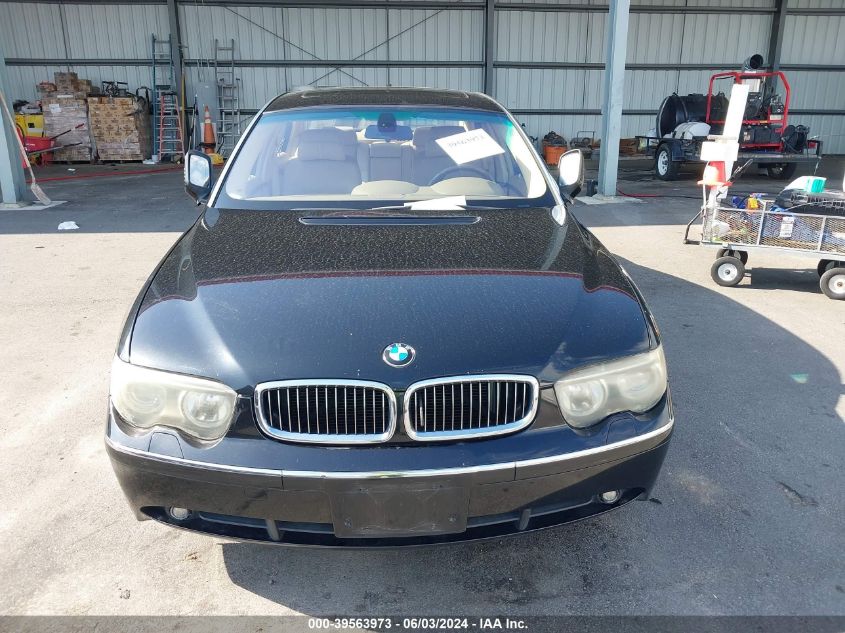 2004 BMW 745Li VIN: WBAGN63474DS47528 Lot: 39563973