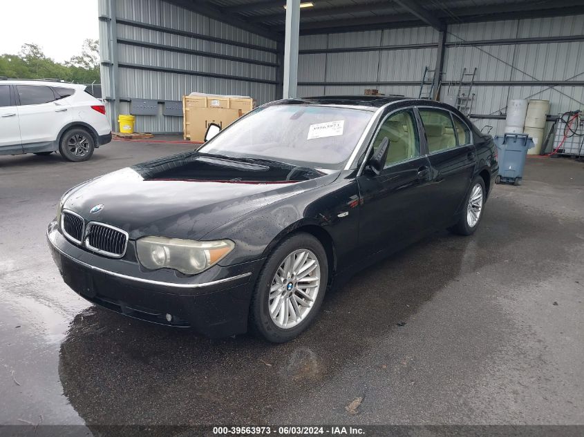 2004 BMW 745Li VIN: WBAGN63474DS47528 Lot: 39563973