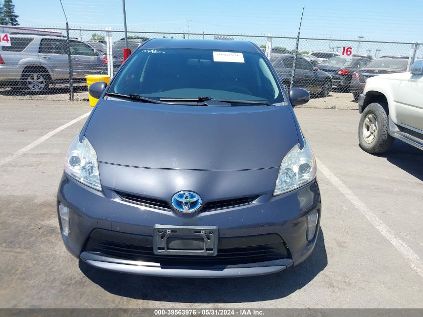 2012 Toyota Prius Two VIN: JTDKN3DU5C1552679 Lot: 39563976