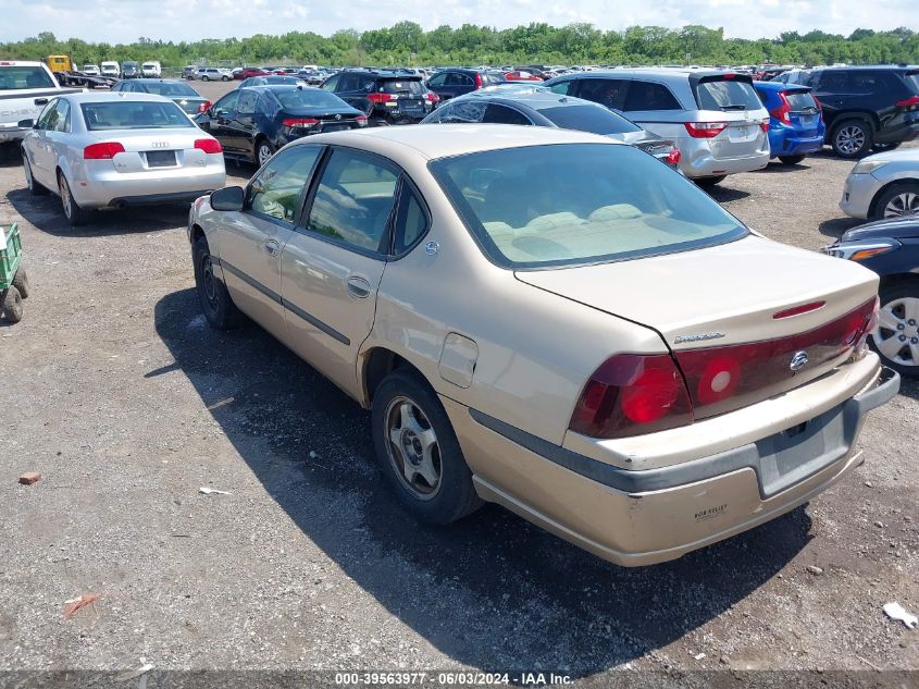 2000 Chevrolet Impala VIN: 2G1WF52E7Y9153516 Lot: 39563977