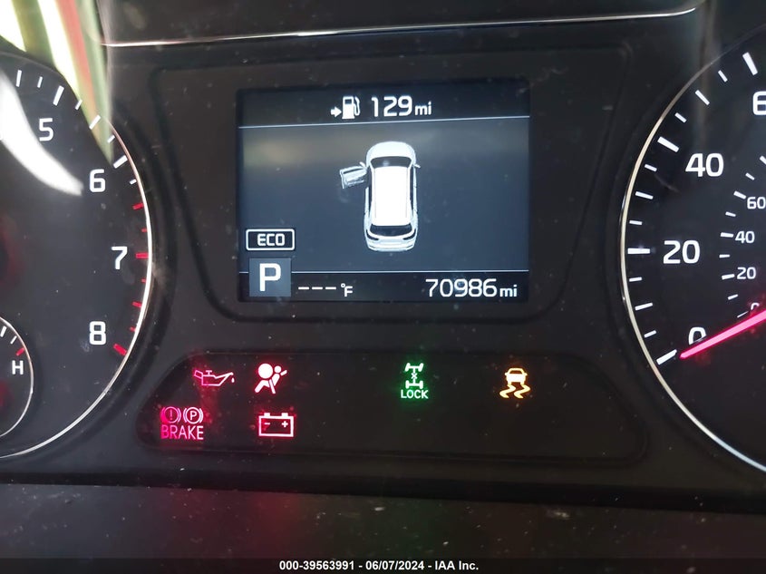 2019 Kia Sorento 2.4L Lx VIN: 5XYPGDA33KG552244 Lot: 39563991