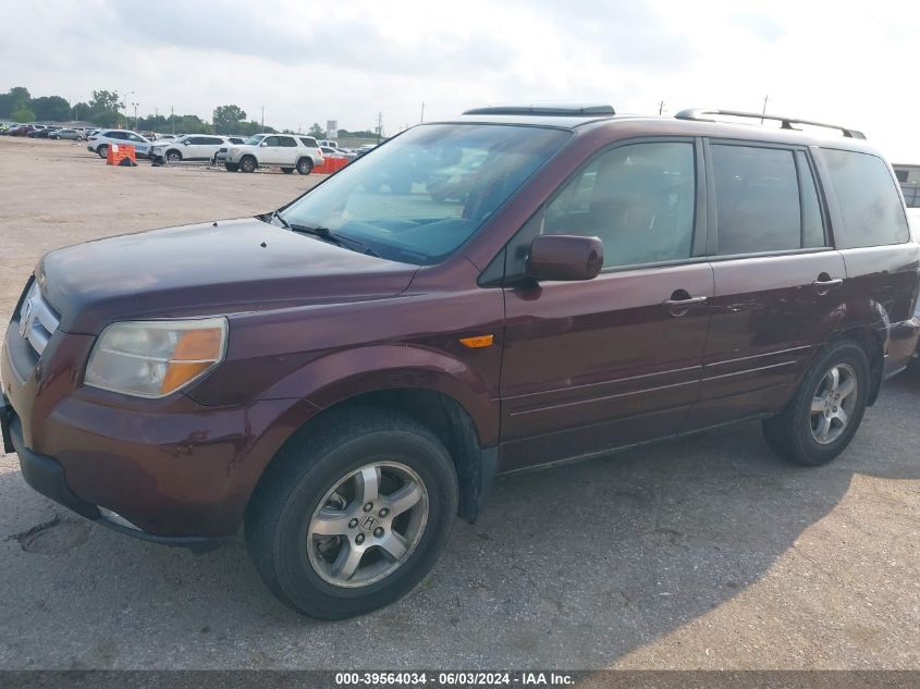 2007 Honda Pilot Ex-L VIN: 5FNYF18537B017765 Lot: 39564034