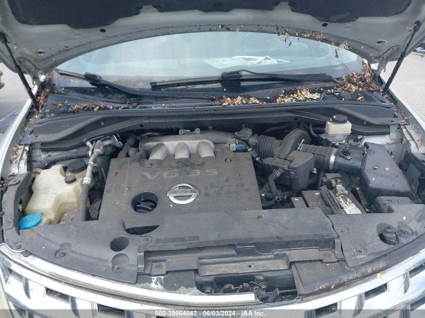 2003 Nissan Murano Sl VIN: JN8AZ08W53W221201 Lot: 39564042