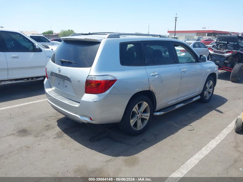 2008 Toyota Highlander Sport VIN: JTEDS43A982058143 Lot: 39564149