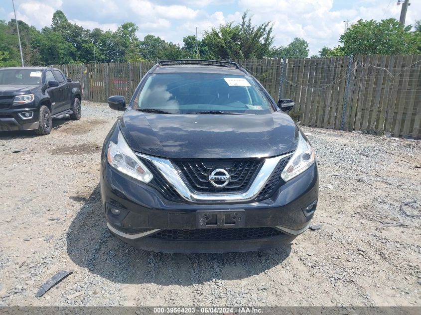 2017 Nissan Murano Sv VIN: 5N1AZ2MH6HN108218 Lot: 39564203