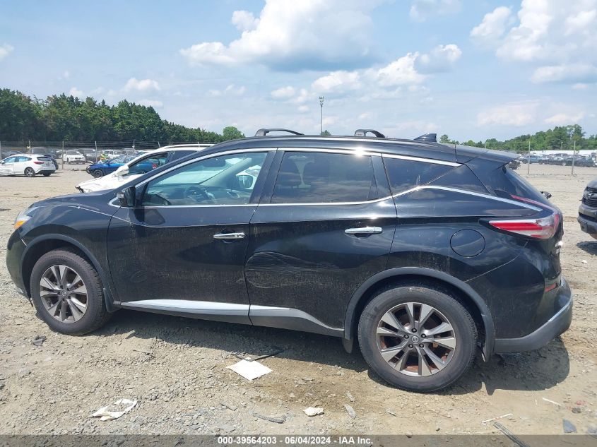 2017 Nissan Murano Sv VIN: 5N1AZ2MH6HN108218 Lot: 39564203