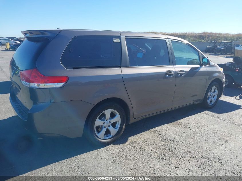 2012 Toyota Sienna Base 7 Passenger VIN: 5TDKA3DCXCS011021 Lot: 39564253