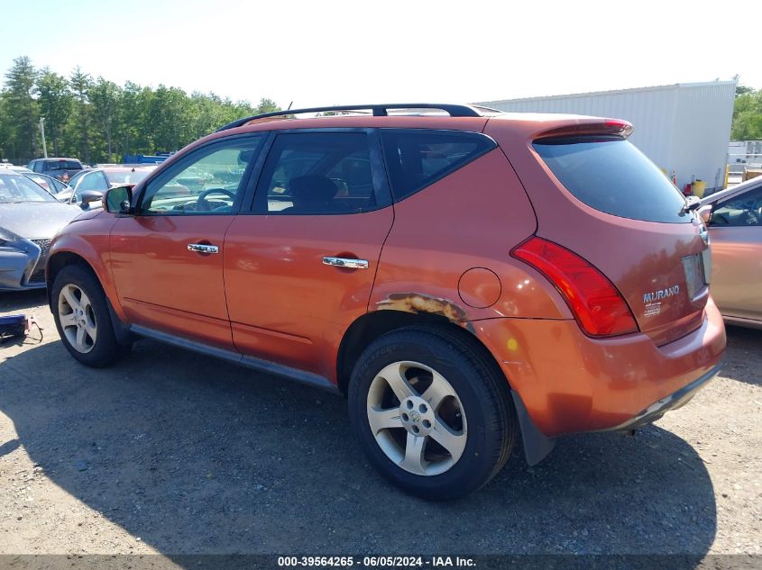 2005 Nissan Murano Sl VIN: JN8AZ08W75W437621 Lot: 39564265