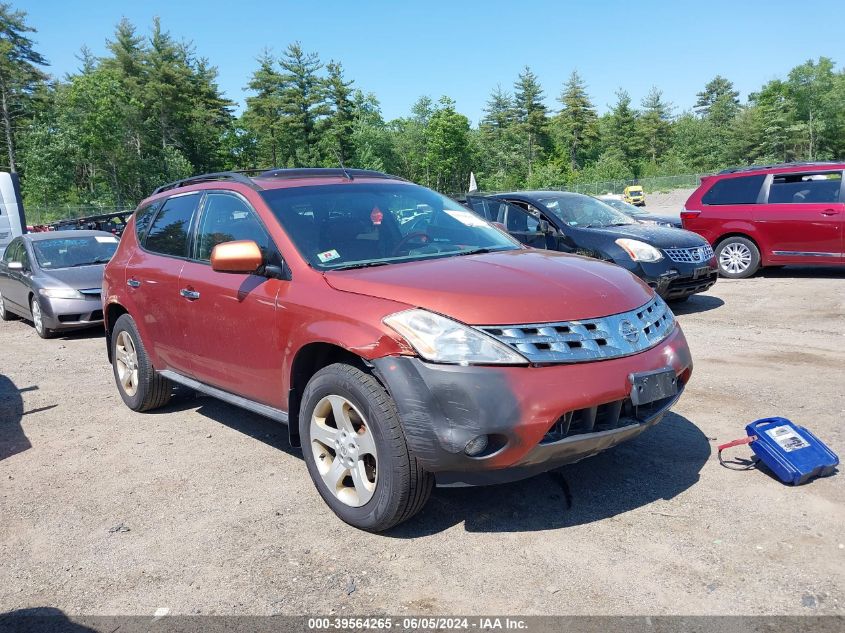 2005 Nissan Murano Sl VIN: JN8AZ08W75W437621 Lot: 39564265