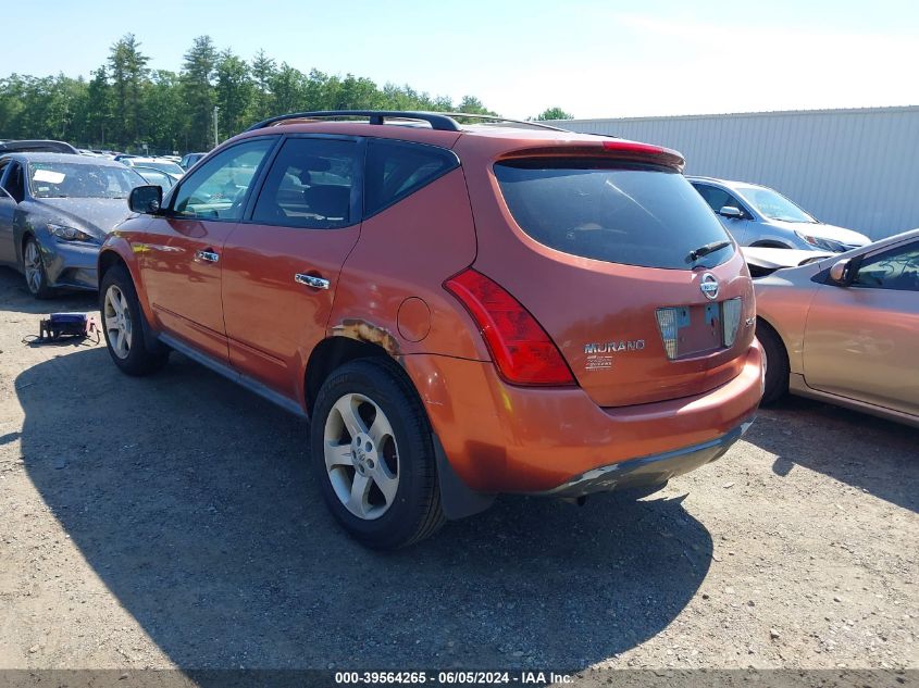 2005 Nissan Murano Sl VIN: JN8AZ08W75W437621 Lot: 39564265