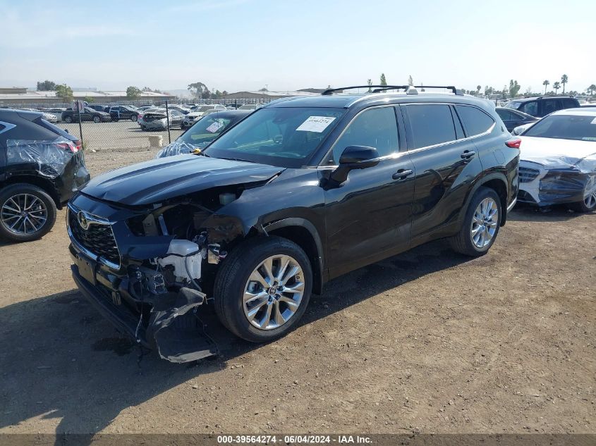 2023 Toyota Highlander Limited VIN: 5TDKDRAH5PS522202 Lot: 39564274