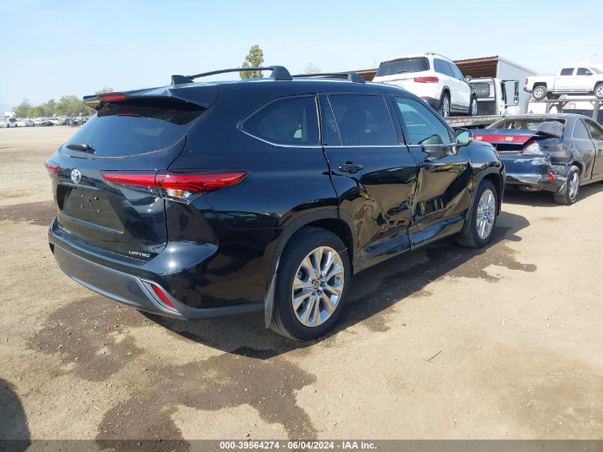 2023 Toyota Highlander Limited VIN: 5TDKDRAH5PS522202 Lot: 39564274