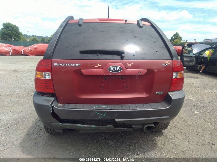 2006 Kia Sportage Ex V6/Lx V6 VIN: KNDJE723067247993 Lot: 39564279