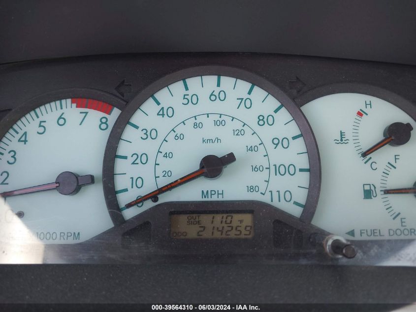 2004 Toyota Corolla Le VIN: 1NXBR32E74Z297190 Lot: 39564310