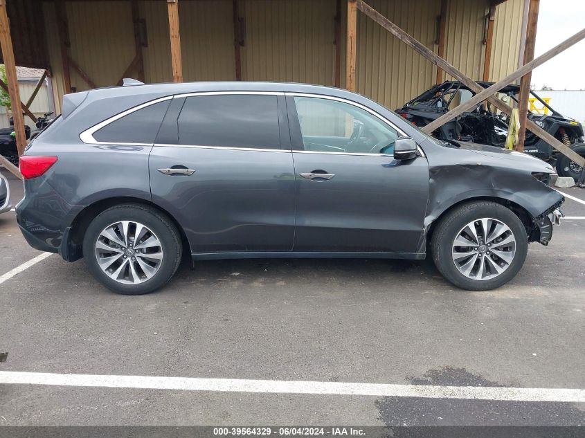 2016 Acura Mdx Technology Acurawatch Plus Packages/Technology Package VIN: 5FRYD4H44GB056524 Lot: 39564329