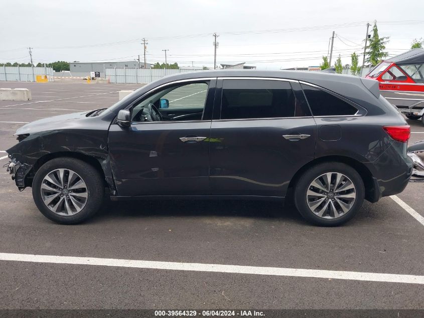 2016 Acura Mdx Technology Acurawatch Plus Packages/Technology Package VIN: 5FRYD4H44GB056524 Lot: 39564329
