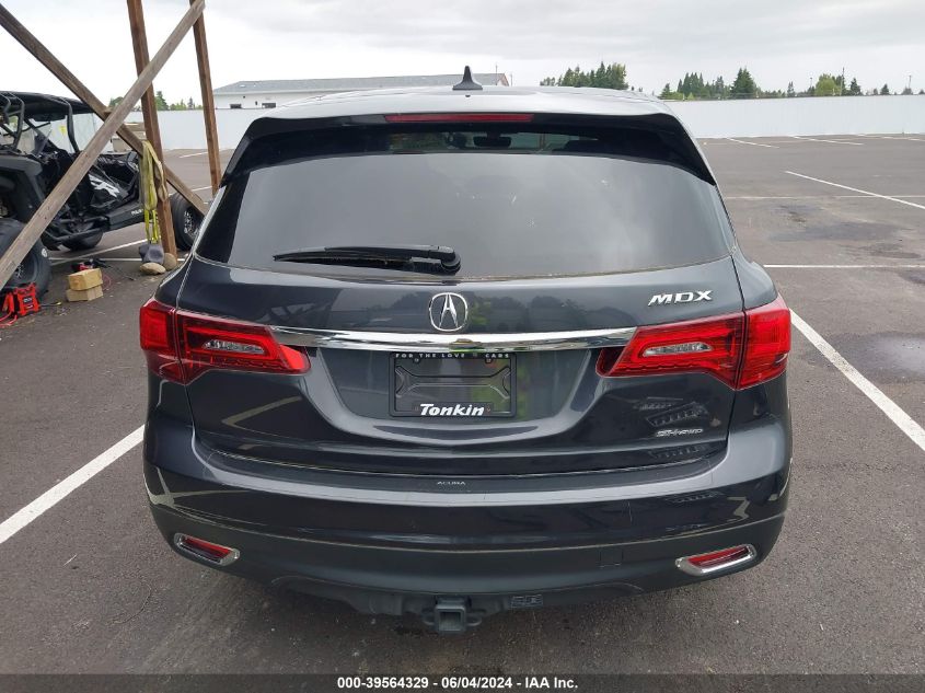 2016 Acura Mdx Technology Acurawatch Plus Packages/Technology Package VIN: 5FRYD4H44GB056524 Lot: 39564329