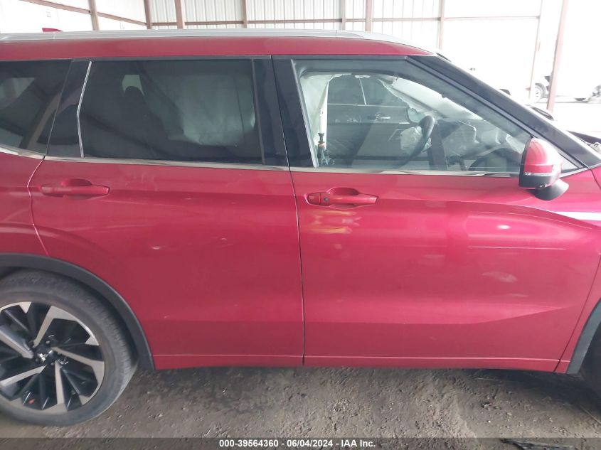 2022 Mitsubishi Outlander Sel 2.5 S-Awc VIN: JA4J4VA88NZ038292 Lot: 39564360