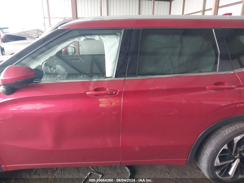 2022 Mitsubishi Outlander Sel 2.5 S-Awc VIN: JA4J4VA88NZ038292 Lot: 39564360