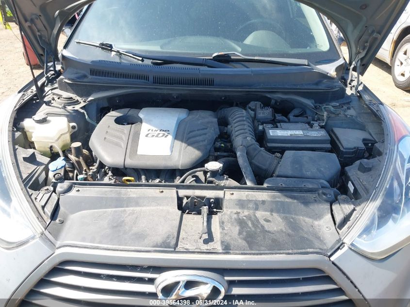 2013 Hyundai Veloster Turbo W/Black VIN: KMHTC6AE9DU095671 Lot: 39564398