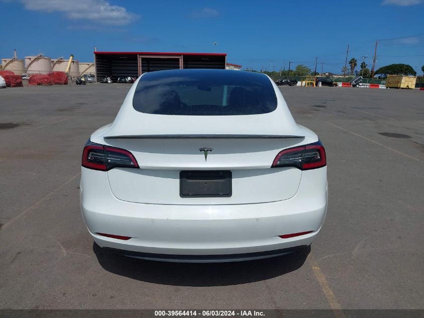 2021 Tesla Model 3 Standard Range Plus Rear-Wheel Drive VIN: 5YJ3E1EA2MF981896 Lot: 39564414