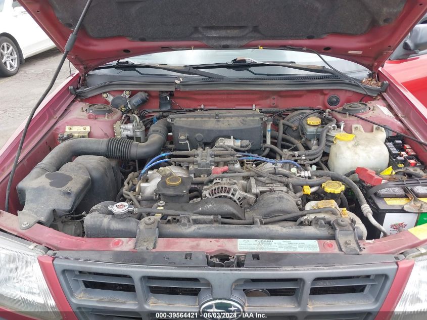 2000 Subaru Forester L VIN: JF1SF6356YH725669 Lot: 39564421