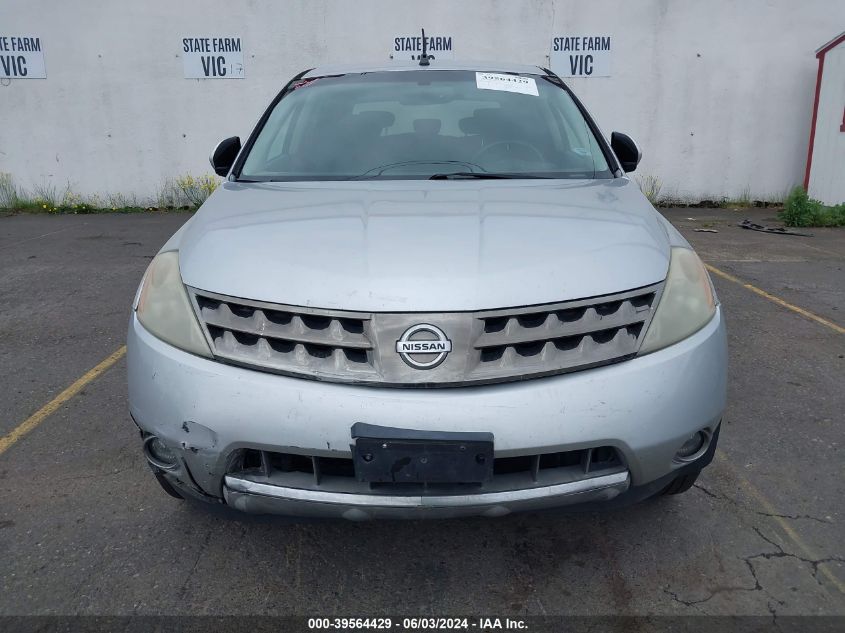 2006 Nissan Murano Sl VIN: JN8AZ08T66W416248 Lot: 39564429
