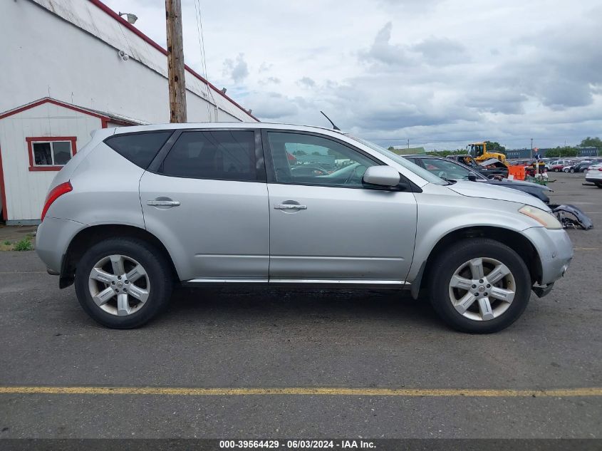 2006 Nissan Murano Sl VIN: JN8AZ08T66W416248 Lot: 39564429