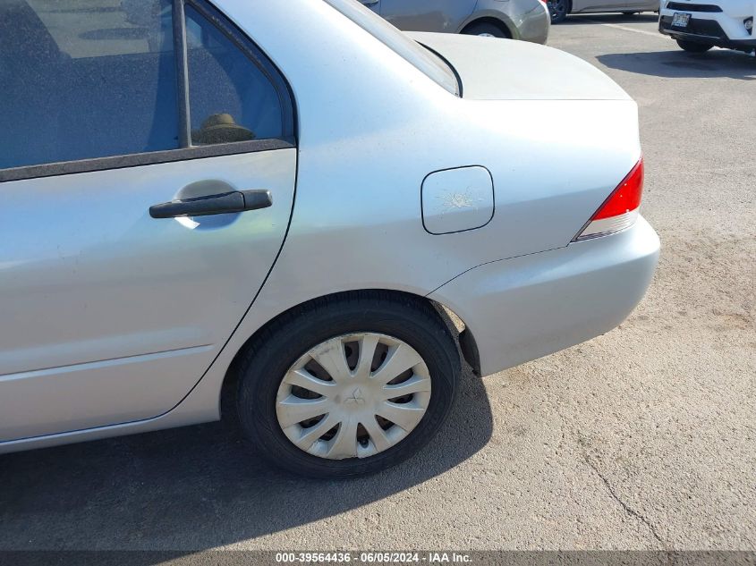 2006 Mitsubishi Lancer Es/Se VIN: JA3AJ26E86U010971 Lot: 39564436