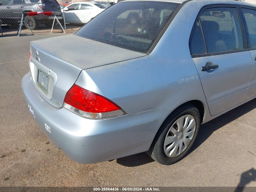 2006 Mitsubishi Lancer Es/Se VIN: JA3AJ26E86U010971 Lot: 39564436