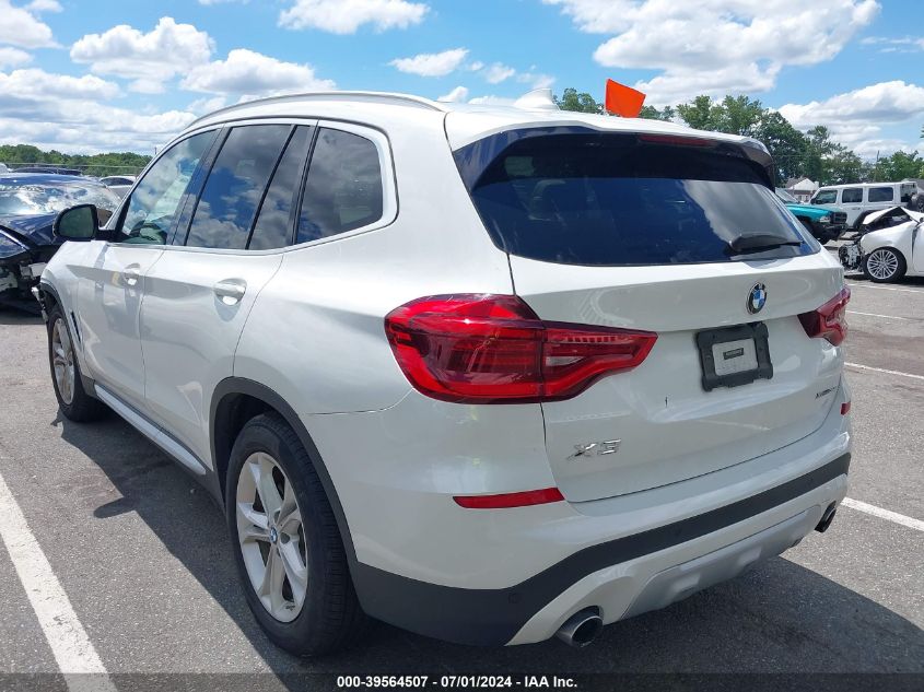 2019 BMW X3 xDrive30I VIN: 5UXTR9C56KLR05115 Lot: 39564507