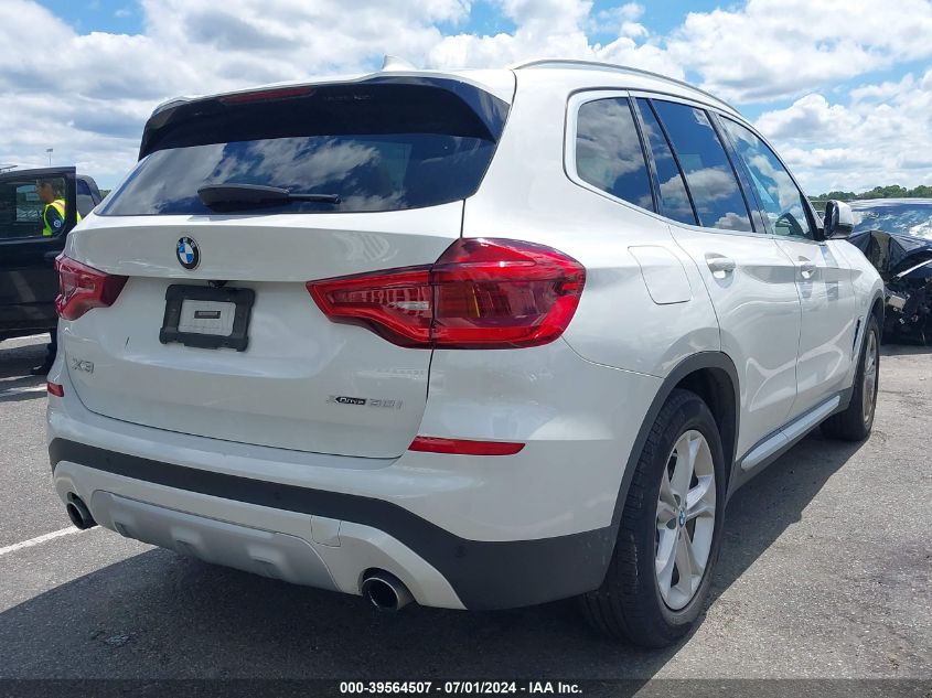 2019 BMW X3 xDrive30I VIN: 5UXTR9C56KLR05115 Lot: 39564507