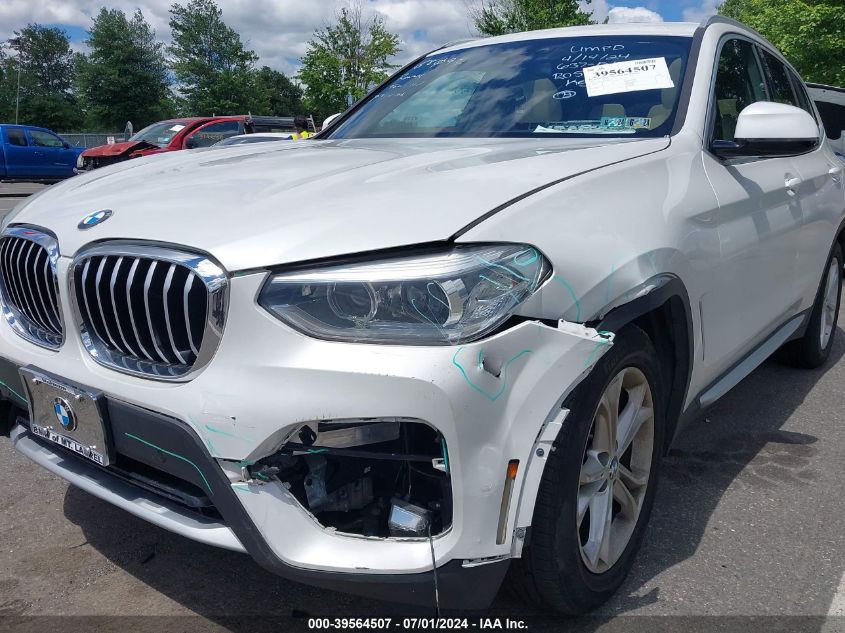 2019 BMW X3 xDrive30I VIN: 5UXTR9C56KLR05115 Lot: 39564507